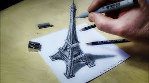 Step by step tutorial!in a city buildings are as thick as herrings. How To Draw The Eiffel Tower The Eiffel Tower