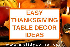 easy thanksgiving table decor ideas for