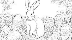 easter bunny coloring page