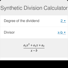 Synthetic Division Calculator With Steps