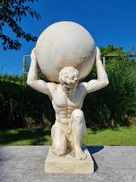 Phenomenal Big Statue Of Atlas Garden