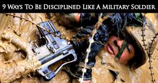 be disciplined like a military solr