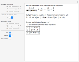 Partial Fraction Decomposition