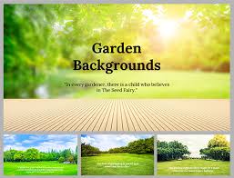 Garden Backgrounds Ppt And Google