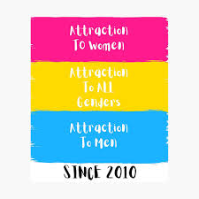 For pansexuals, rogers says, someone's gender orientation, sexuality or identity has no impact on some people also use the term pansexual to be explicitly inclusive of trans people, but that is not to. Pansexual Pride Flag Meaning Poster By Zayzaydesigns Redbubble