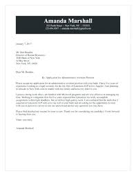 Cover Letter Example For Administrative Assistant Arzamas