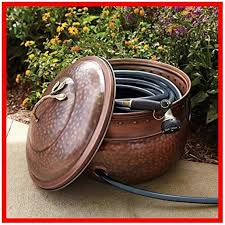Garden Hose Storage Pot With Lid