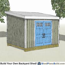 10x12 lean to shed plans start