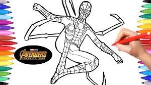Download printable iron spider in infinity war coloring page. Avengers Infinity War Iron Spider Avengers Coloring Pages How To Draw Spiderman Infinity War Youtube