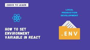 environment files in react js