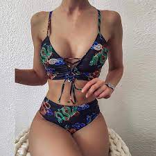 Amazon.com: Dragon Bikini Swimsuit for Women Women's Sexy Lace Up Chinese  Dragon Totem High Waisted Bathing Suits Black : Clothing, Shoes & Jewelry