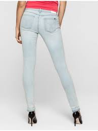 Calvin Klein Jeans Womens Skinny Light Blue Jeans Sky Rider Asc Vicenza
