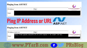 ping an ip address from asp net