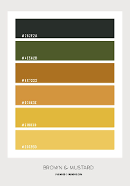 Brown And Mustard Colour Scheme