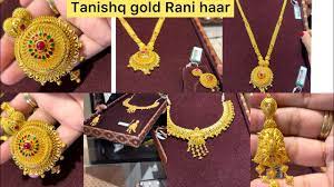 tanishq gold rani haar necklace set