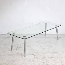 Long Rectangular Glass Coffee Table