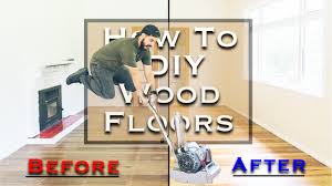 diy sand finish hardwood floors
