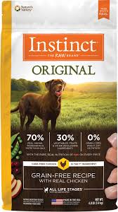 Instinct By Natures Variety Original Grain Free Recipe With Real Chicken Dry Dog Food 4 Lb Bag