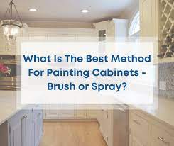 best way to paint cabinets spray