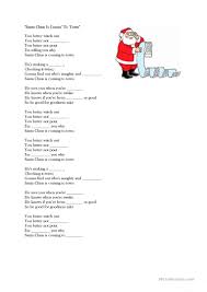 Santa Claus is coming to town - English ...