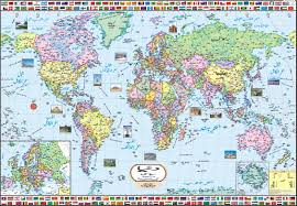 world map political at rs 100 piece