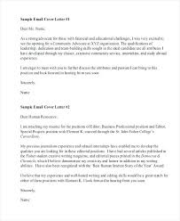 Resume Cover Letter Email Format Cover Letter Email Attachment