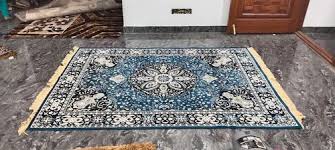 cotton printed living room carpet at rs
