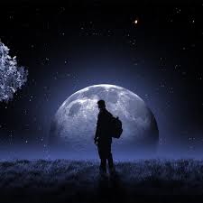moon wallpaper 4k surreal night sky