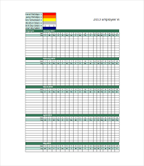 Employee Time Off Tracking Spreadsheet Excel Spreadsheet