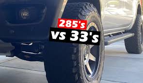 are 33 inch tires the same as 285 s