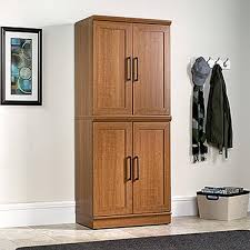 sienna oak storage cabinet