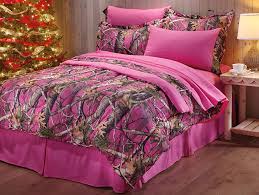 Pink Camo Bed Set