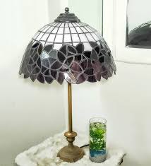 wine purple stained glass shade