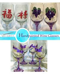 Handpainted Wine Glasses Just Paint