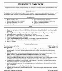 Technical Business Analyst Resume Sample Livecareer