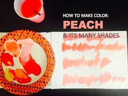 color mixing how to make peach its