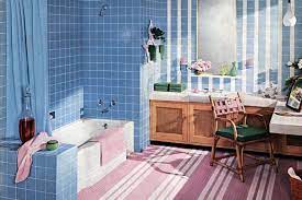 36 vintage 1950s bathroom tile design