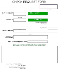 Sample Check Request Form Cheque Template Excel Free