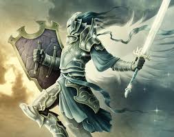 fantasy warrior angel knight armor