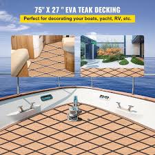 vevor eva foam faux teak boat decking