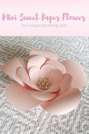 diy mini sweet paper flower with free