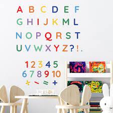 Wall Stickers Rainbow Alphabet Wall