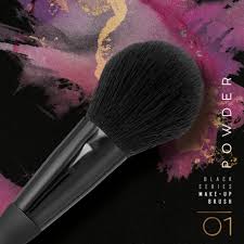 make up powder brush black series