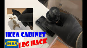 ikea cabinet leg hack helpful tip how