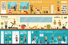 Take A Walk Energy Burn Calories Flat Interior Outdoor