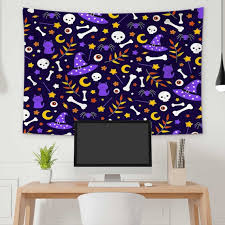 Purple Cartoon Tapestry Cute