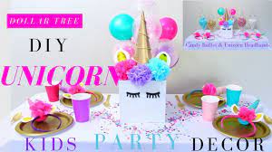 diy unicorn party ideas girls party