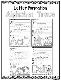 letter formation tracing pages