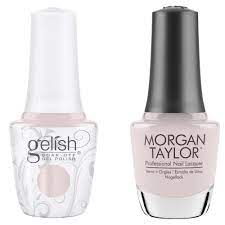 gelish tweed me duo pale crème includes gel polish and lacquer