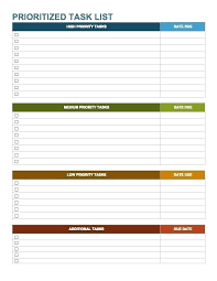 Work To Do List Template
